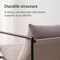 Fabric Foam Metal Square Accent Arm Chair with Removable Cushions